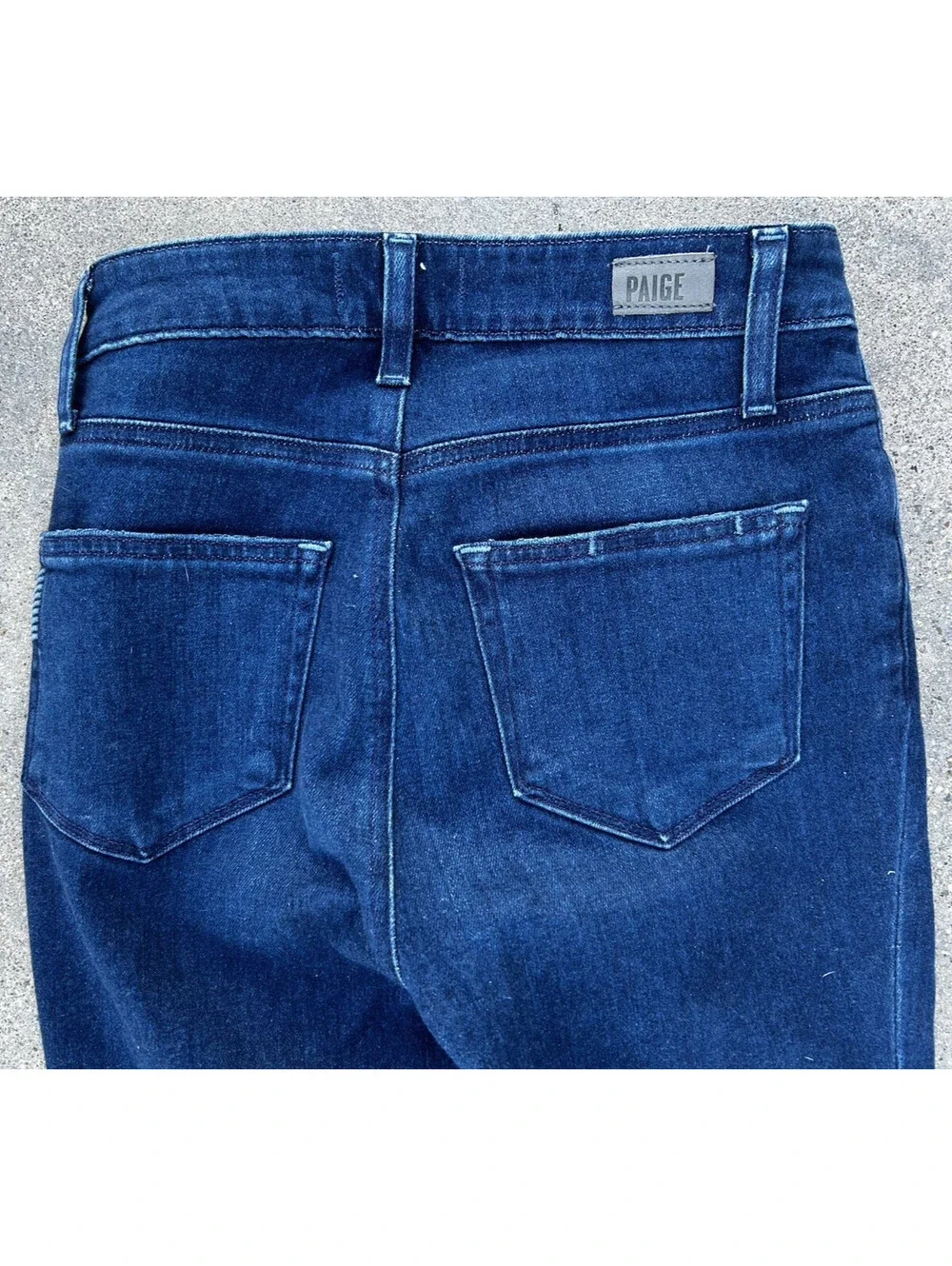 Paige Cindy Blue DeJeans Womens 25 Straight Leg Ankle Measure 24Wx28L Light Fade